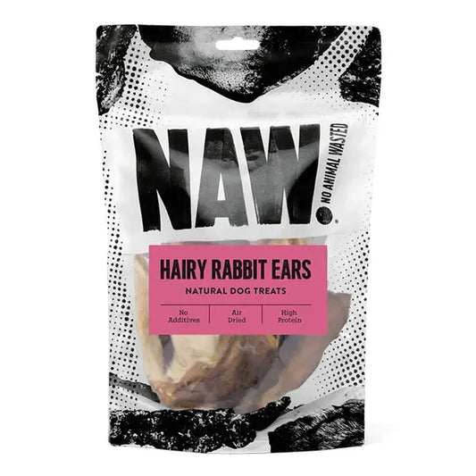 NAW hairy rabbit ears natural dog treats – safe chew for dogs UK