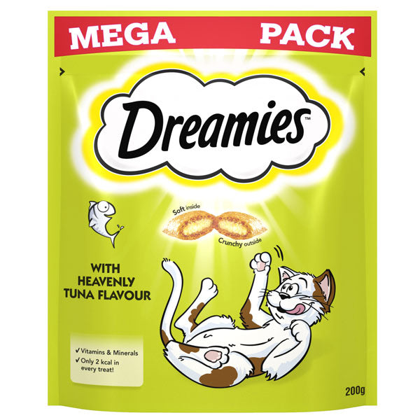 DREAMIES Cat Treat Biscuits with Tuna Flavour Mega Pack 200g
