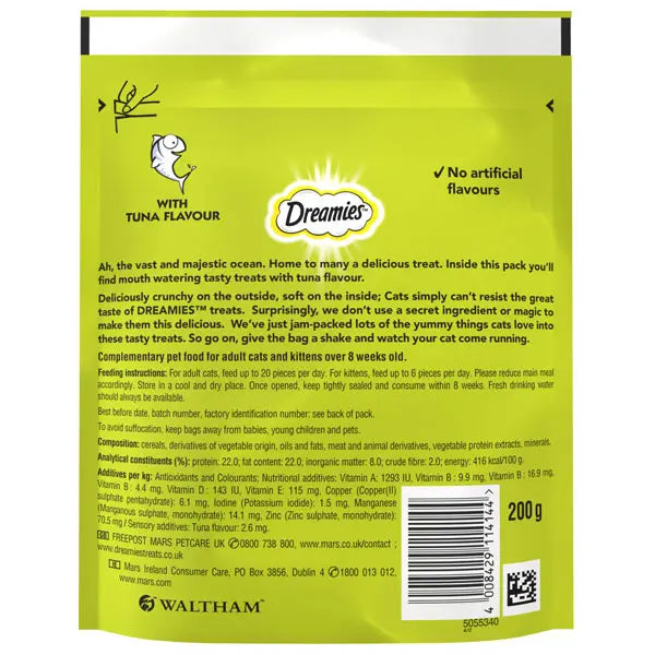 Cat treats DREAMIES tuna flavor crunchy