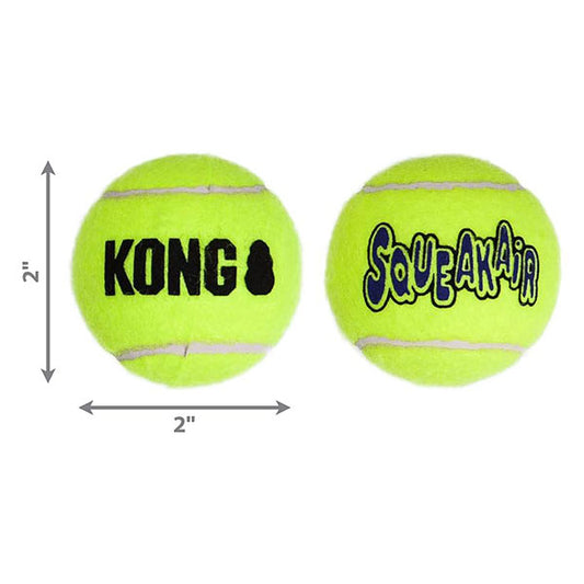 KONG Squeakair Tennis Balls  Dog Toy - Pack of 3 - Small