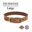 Dog collar Ancol latigo leather havana
