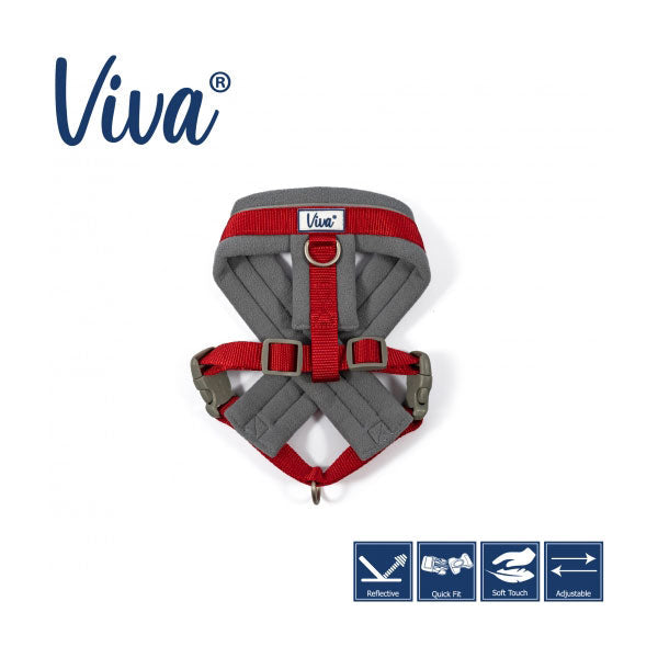 Ancol Viva Padded Dog Harness Black S 36-42cm Pawsome Pets At Home