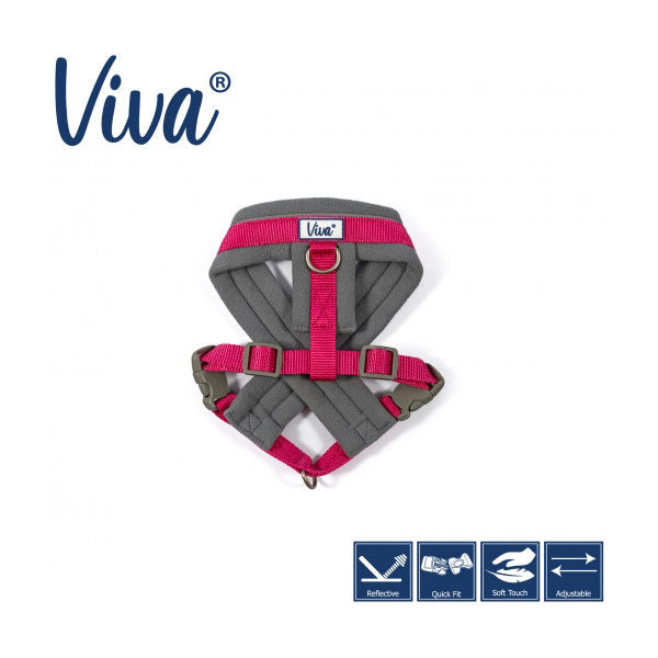 Ancol Viva Padded Dog Harness Black S 36-42cm Pawsome Pets At Home