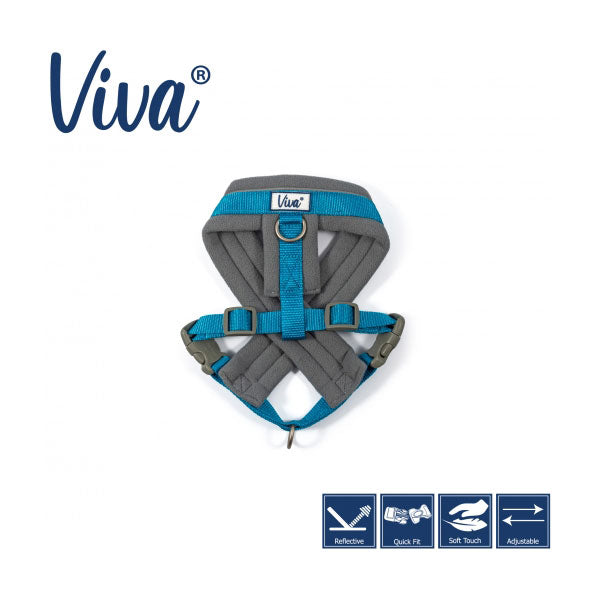 Ancol Viva Padded Dog Harness Black S 36-42cm Pawsome Pets At Home