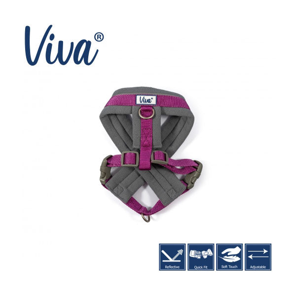 Ancol Viva Padded Dog Harness Black S 36-42cm Pawsome Pets At Home