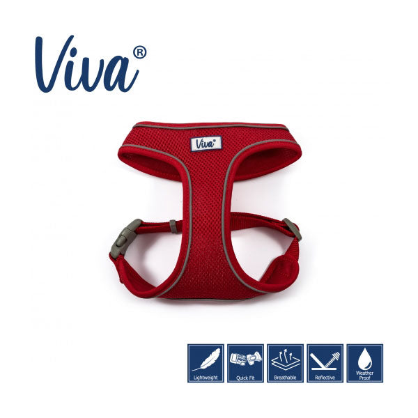 Viva Comfort Dog Harness Red XS 28-40cm