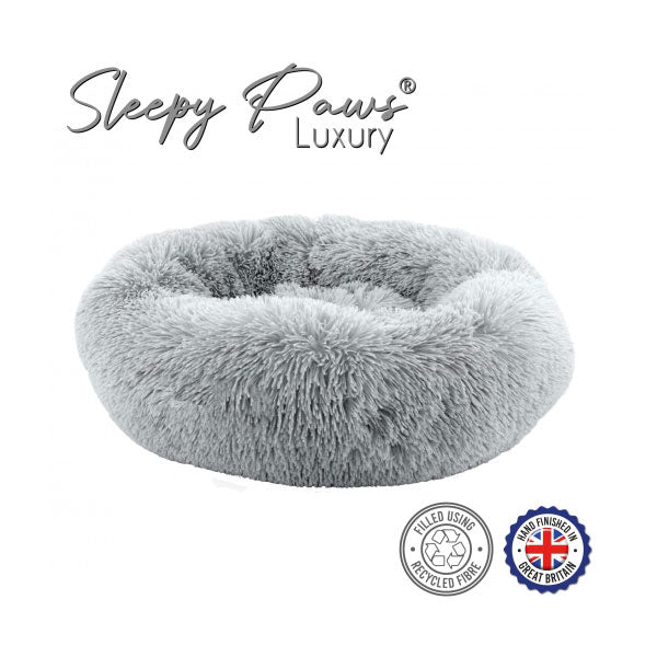 Dog bed Ancol super plush donut slate grey 50cm 70cm 100cm