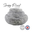 Ancol super plush donut dog bed slate grey multiple sizes