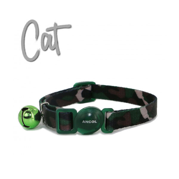 Ancol breakaway cat collar cammo pattern safety buckle adjustable fit