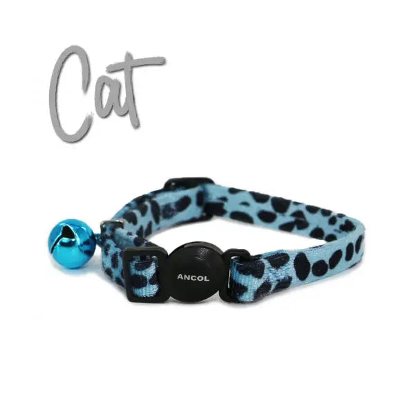 Cat collar leopard print safety breakaway multiple colour options UK