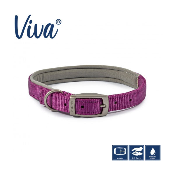 Ancol Viva Padded Dog Collar Pawsome Pets At Home