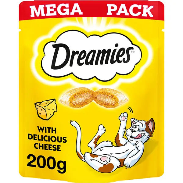 DREAMIES cheese cat treats mega pack 200g UK cat snacks