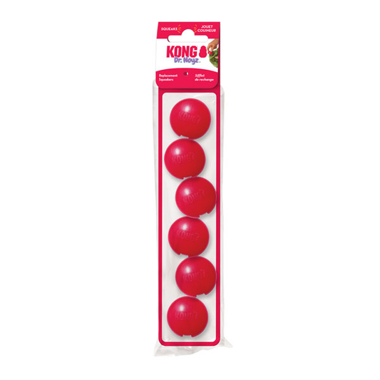 kong Plush Replacement Squeakers For Dog Toys  - Small Pack Of 6