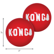KONG Signature Balls Dog Toy - 2 pack