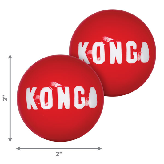 KONG Signature Balls Dog Toy - 2 pack