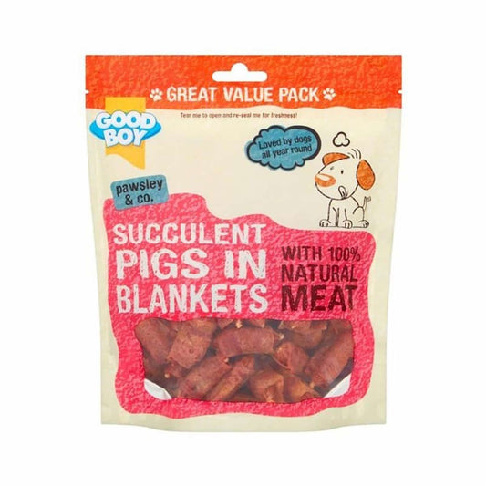 👉 Good Boy Succulent Pigs in Blankets dog treats 320g pack reward snacks UK