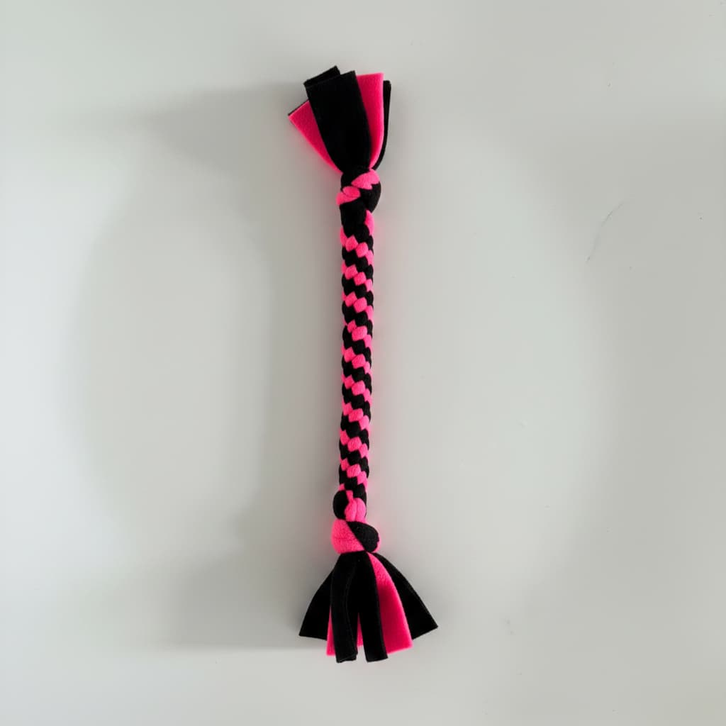 Handmade Anti-Pill Fleece Dog Tug Toy | Durable for Dogs & Puppies