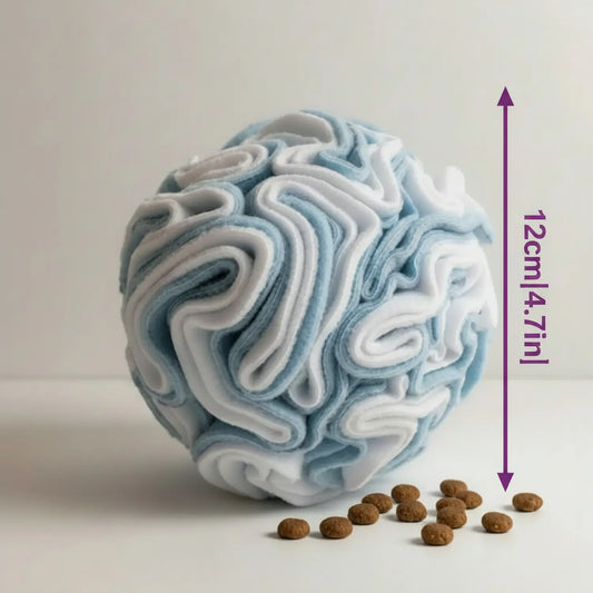 snuffle ball measurements with treats