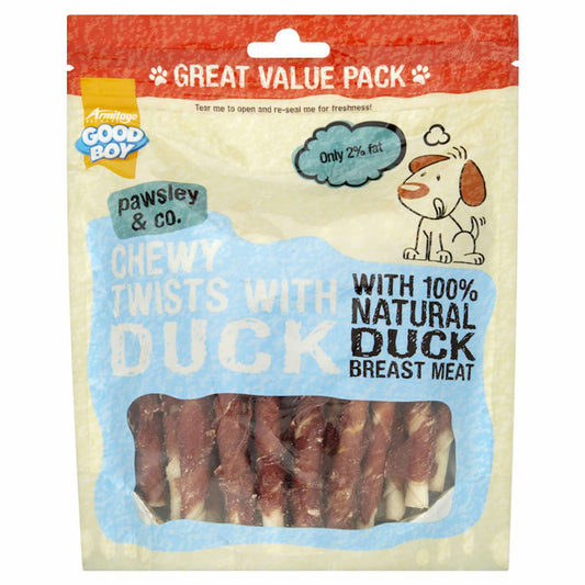 👉 Good Boy Chewy Twists with Duck dog treats value pack chewy reward snacks UK