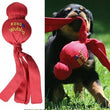 Red KONG Wubba dog toy for tug and fetch play – durable chew toy for dogs
